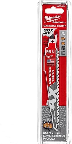 Milwaukee Electric Tool 48-00-5226 Hoja de sierra recíproca, 9.0"