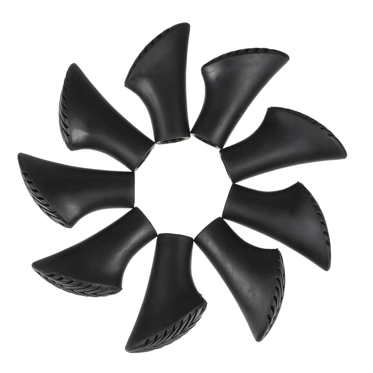 BESPORTBLE Walking Stick Foot Pads 20pcs Nonskid Cane Tips Replacement Tips for Walking Sticks Crutches