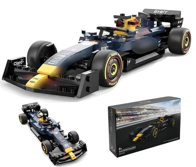 CIJINAY Technic Sport Car Model Building Block Kit for Red Bull F1 RB19, 333 PCS Technic Racing Car Building Blocks Set, MOC Super Gift Toy for Adult, Construction Vehicle Toy Building Brick