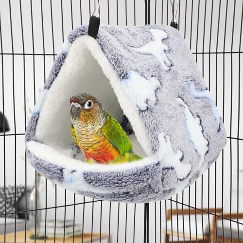 Nid d'oiseau d'hiver chaud triangulaire coton suspendu hamster