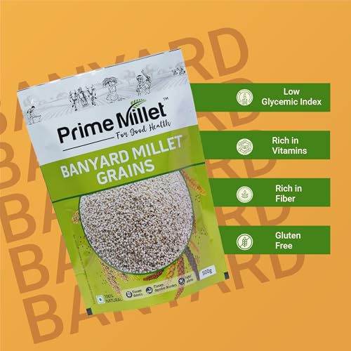 Image of Prime Millets Organic Multi Millet Flour | Whole Barnyard Grain | Pack of 2 (750g Each) | High Fiber | Healthy Digestive Meals | Premium Quality