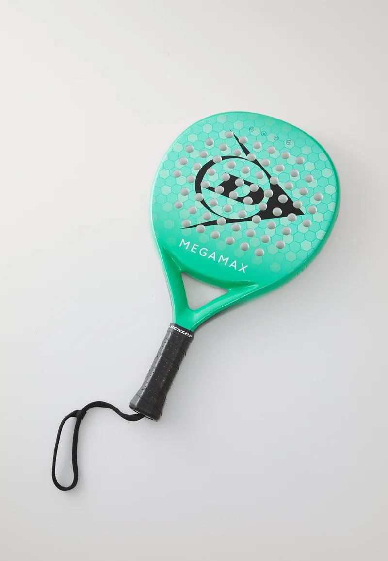 DUNLOP Pala de Pádel Megamax Plata/Negro/Verde – Forma Redonda, Marco de Grafito – Balance Medio, Núcleo Pro EVA – para Principiantes — view 2