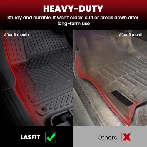 Image of LASFIT Floor Mats for Rivian R1S 2022-2024, with Cargo & Backrest Mats