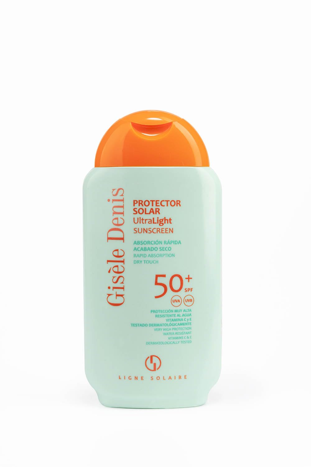 GISÈLE DENIS - Protector Solar Ultralight, 200 ml, Protección FPS50+, Crema Solar, Cuidado de Piel, Absorción Inmediata y Acabado Seco, Hidrata la Piel, Resistente al Agua, para Uso Diario