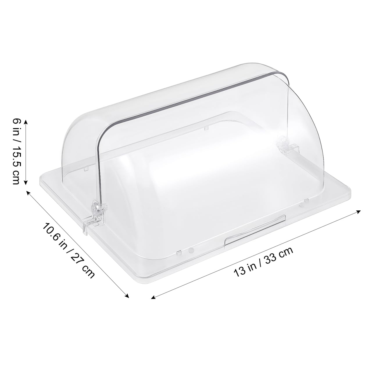 Cloche à fromage en acrylique transparent - Pour dessert - Protection d'écran alimentaire pour fête, dessert, gâteau, buffet