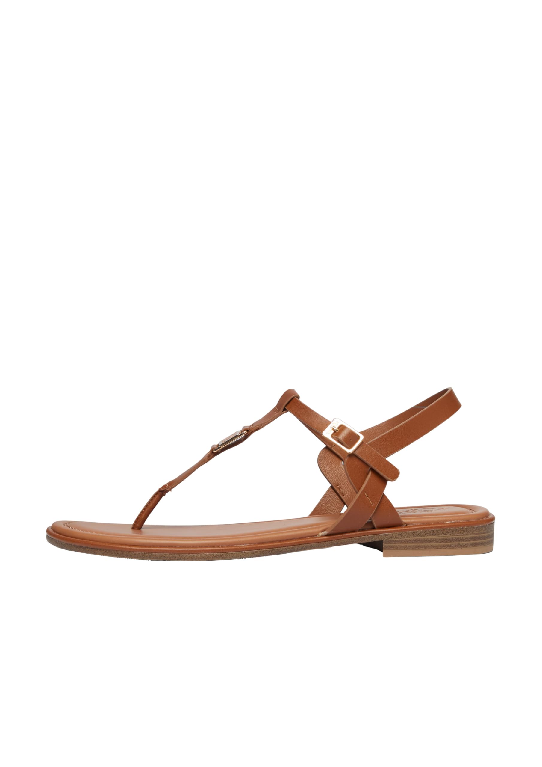 s.Oliver Damen Sandalen – Leder-Optik, Dornschließe