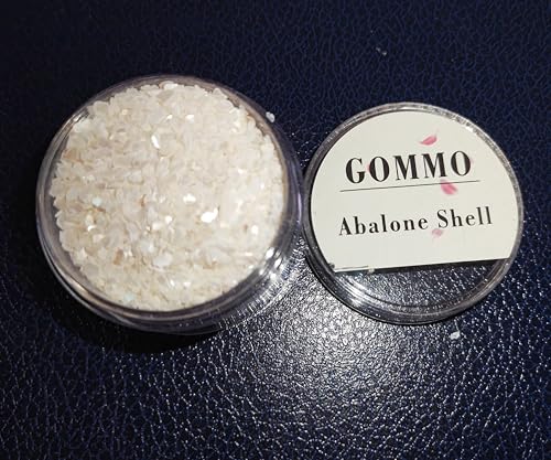 Image of GOMMO Mother of Pearl Crushed Flake 2oz Shell Inlay Supplies for Woodcrafts,Luthiers and Hobbies (White, Small)