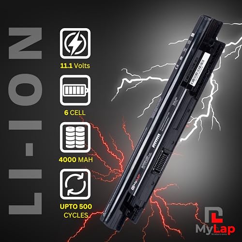 Mylap Battery for Dell Inspiron 15 3000 Series 15-3542 15-3543 15-3541 15-3531 15-3537 15-3521 15R-5537 15R-5521 17-3737 17-3721 17R-5737 14-3421... - Image 4