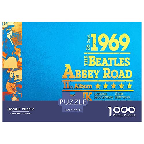 The Beatles Puzzle De 1000 Pièces Casse-tête Éducatif Jeu Familial Cadeau pour Adultes Et Enfants-Groupe de Rock Musique 1000pcs (75x50cm) - Les Beatles, Paul McCartney, John Lennon, RIngo Starr, George Harrison The Beatles Puzzle De 1000 Pièces Casse-tête Éducatif Jeu Familial Cadeau pour Adultes Et Enfants-Groupe de Rock Musique 1000pcs (75x50cm) – Image 3