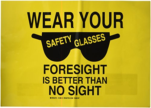 Panneau Wear Your Safety Glasses pour sécuriser les zones de production