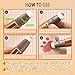 LSxia Liquid Contour Beauty Wand, Cream Liquid Contour Stick Matte Bronzer Stick with Cushion Applicator, Lightweight Blendable, Long Lasting Silky Liquid Face Shaping & Contouring Stick | 1# Contour Grey brown