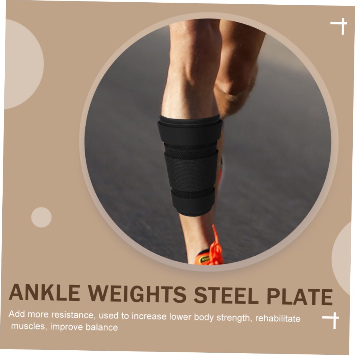 Gatuida Pesi Caviglia Regolabili con Piastra in per Allenamento Outdoor Fitness Jogging Passeggiate Traspiranti e Resistenti con Cuciture Rinforzate