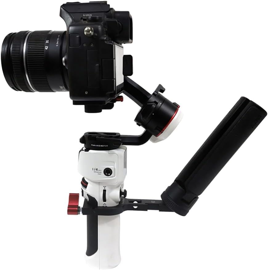 BGNing Adjustable Handle Grip Handheld Gimbal Grip for Zhiyun Crane M3 M3S Stabilizer Accessory for Smooth 5 5S Camera Gimbal Mount Clamp Extension Bracket (Hand Grip Combo)