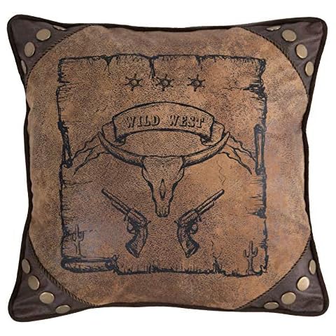 Carstens Wild West Throw Pillow Cover