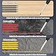 flintronic Tieflochmarker Bleistift Set, 8er-Set Zimmermannsbleistifte mit 26 Minen, Bleistift Baustelle, Zimmermannsbleistift mit Etui, Robuster Konstruktionsbleistift für Architekten