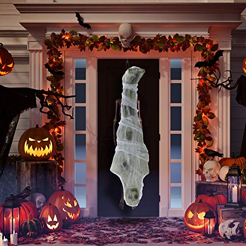 Skeleteen Décoration à suspendre en forme de cocon - Faux squelette humain pour décoration d'intérieur et d'extérieur Cover