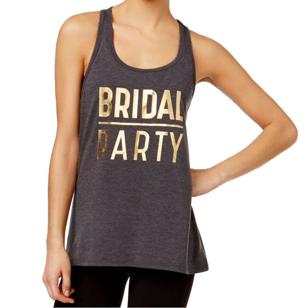 INC Womens Bridal Party Athletic Workout Running Slogan Tank Top Shirt BHFO