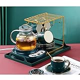 wrtgerht Tea Cup Glass Wasserkocher EuropeaHousehold Ceramic Nordic Kaffeetasse und Untertasse Utensilien AfternooTea Set Küchengeräte (Color : B, Size : As The Picture Shows)