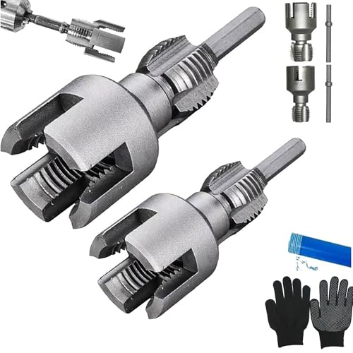 Pipe Thread Cutting Tool, Integrated Internal & External Pipe Threading Tool, 1/2