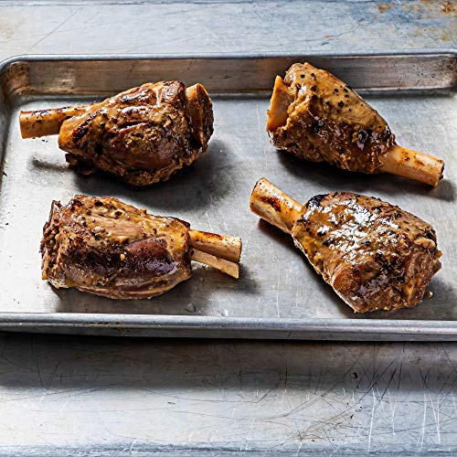 Cuisine Solutions - Fully Cooked Sous Vide - Lamb Shank Rosemary Mint (Two - 10 Ounce Shanks) (2 Servings) - Gourmet Meal Starter