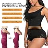 SHAPERX Women Shapewear tummy control Fajas Colombianas Body Shaper Zipper Open Bust Bodysuit,SZ7200-Black-L