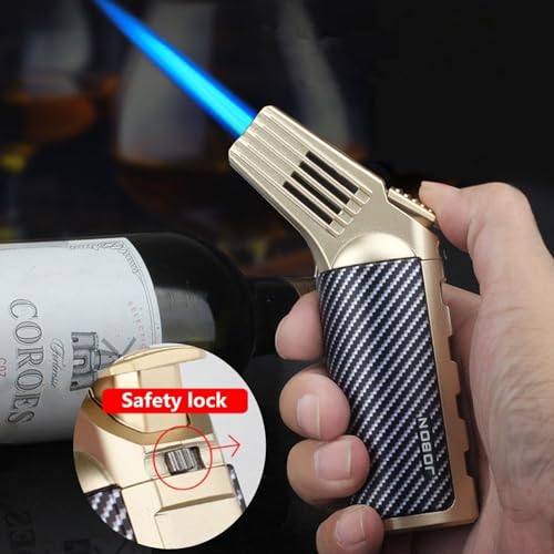 Encendedor de llama ajustable recargable a butano miniatura 2