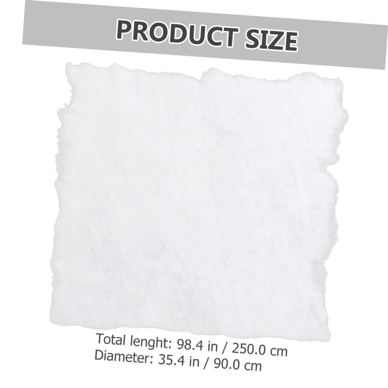 Cabilock 4 Stück Schneedecke kunstschnee Artificial Snow Christmas-Decorations unter Weihnachtsbaum-Schneematte Fake Snow Decoration Weihnachtsdecke Kunstdecke das Haustier Weiß