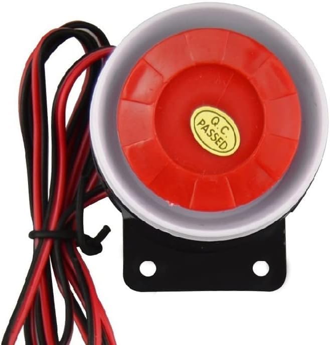 lfdhcn Alarma de zumbador de alto decibelio de 220 V, alarma antirrobo, sirena piezoeléctrica, resistente al agua
