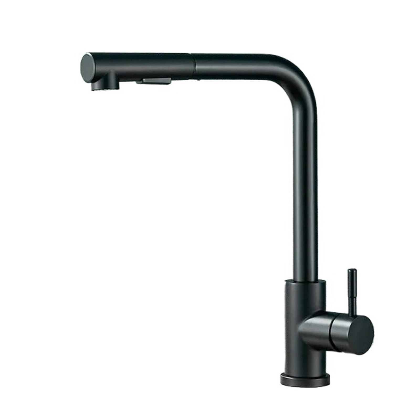 Yonmledo Black Pull Out Kitchen Tap Pull Out Kitchen Sink Faucet Two Model Stream Sprayer Nozzle Stainless Steel Hot Cold Wate Mixer Tap Deck(Black)