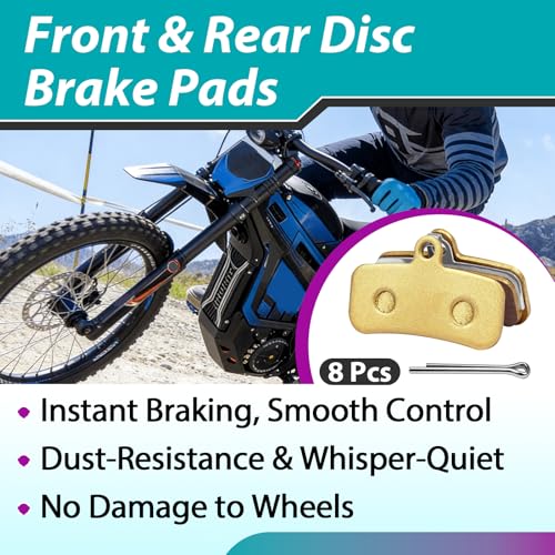 Image of 8Pcs Brake Pads Compatible with Surron Light Bee X /S, Talaria Sting MX3 /MX4