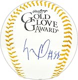 Luis Robert Jr. Autographed Official Gold Glove Logo M.L.B Baseball Beckett BAS Witness Stock #227327