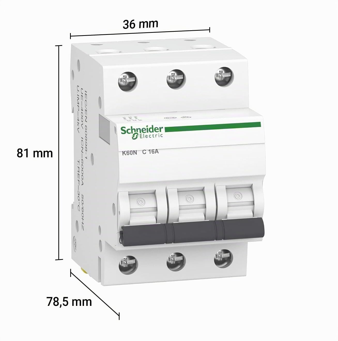 Schneider Electric Resi9 R9R22225 Fehlerstrom-Schutzschalter Tipo A 1P+N 25A 30mA 2-polig
