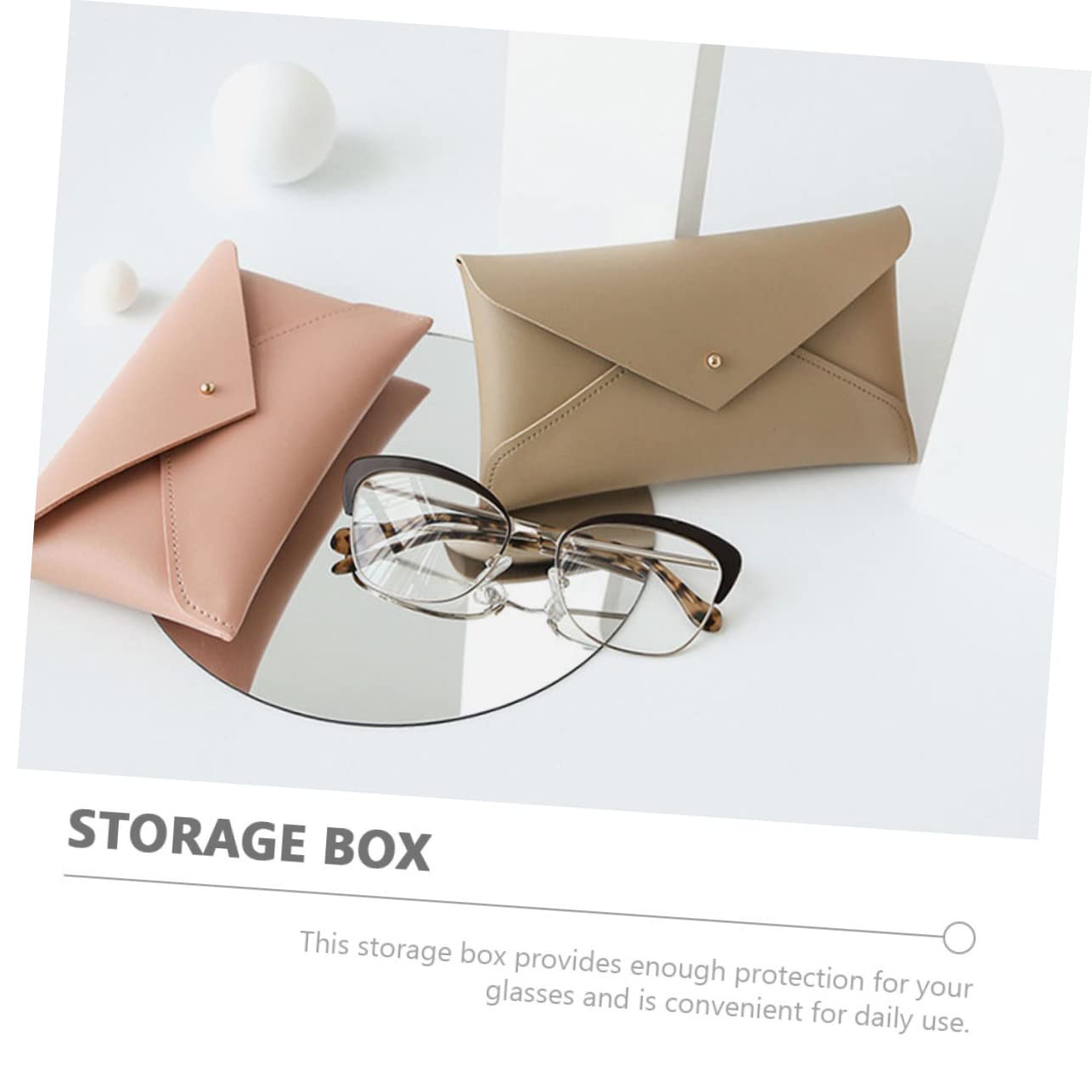 12piezas Estuche De Gafas De Sol Portátil Organizador De Lentes De Moda y Protección y Almacenamiento Para Gafas De Sol y Lectura