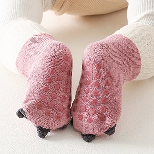 Toddler Child Cute Knitting Stockings Spring Autumn Winter Baby Socks Dinosaur Baby Socks Dotted Rubber Floor2