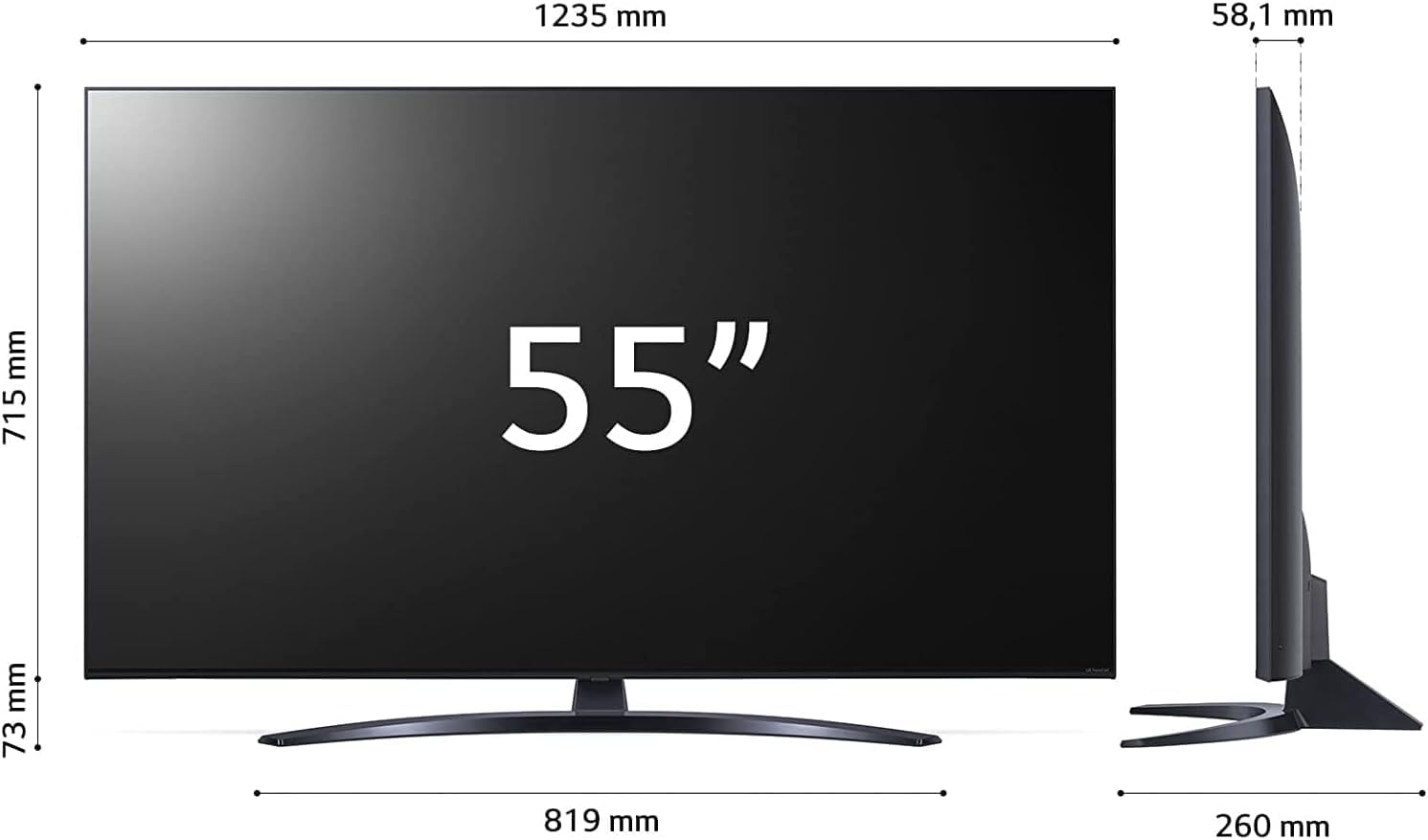 NanoCell 55NANO766QA Smart TV 4K 55 Pollici - Dettaglio