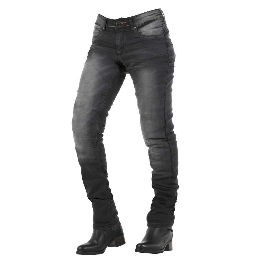 Overlap City Jeans Femme Homologué Route, Noir, Taille 32