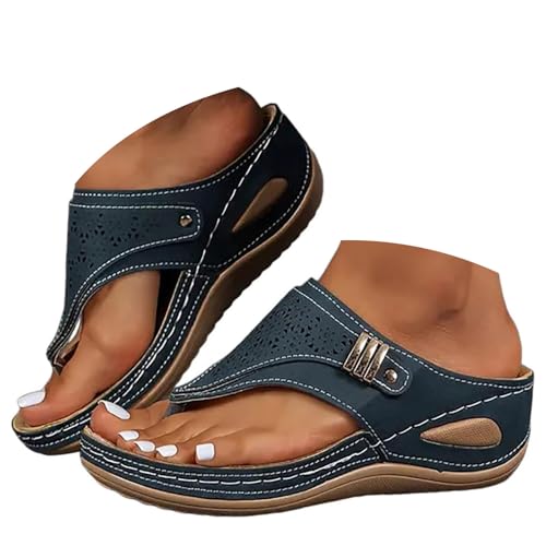 Orthopedic Sandals for Women 2025 Womens Sandals Comfortable Dressy Arch Support Wedge Slippers Casual Flip Flops