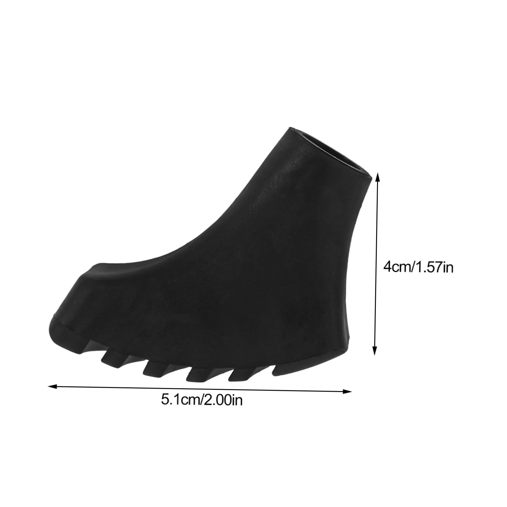 HEMOTON 6Pcs Non Slip Tips for Trekking Poles and Walking Sticks Skid Crutch Accessories Foot Covers for Enhanced Stability Hiking and Outdoor Adventures