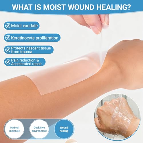 Image of Hydrocolloid Roll, Hydrocolloid Bandage for Skin Protection, Ideal for Daily Skincare and Wound Care Management, Water-Resistant Adhesive Bandage for Skin Types, 5cm*1.5M