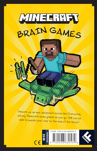 Image of Minecraft Brain Games: An official illustrated Minecraft children's puzzle book - perfect for kids into video games aged 7, 8, 9, 10 and 11 - new for 2025!