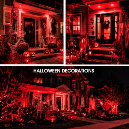 Image of L LOHAS LED Red Christmas Flood Light Bulbs, PAR30 Flood Light Bulb Outdoor