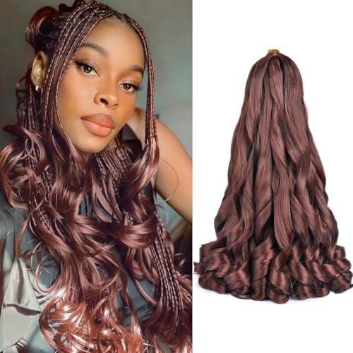 Mèches French Curl ondulées et volumineuses couleur 33# pour tresses au crochet