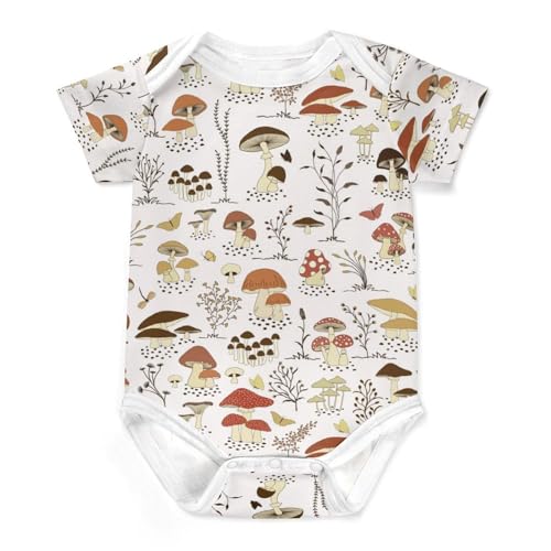 Image of Vodbne Cute Baby Onesie, Short Sleeve Infant Stuff Shower Gifts for Boys & Girls