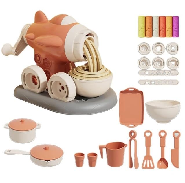 ToyRush Premium Dining Car Colored Clay Machine for Children Noodle Machine Cooking Toy House Kitchen Pretend Play Set Perfect Birthday Gift for Girls and Boys (B0D2LTLYS4) Amazon Price History, Amazon Price Tracker