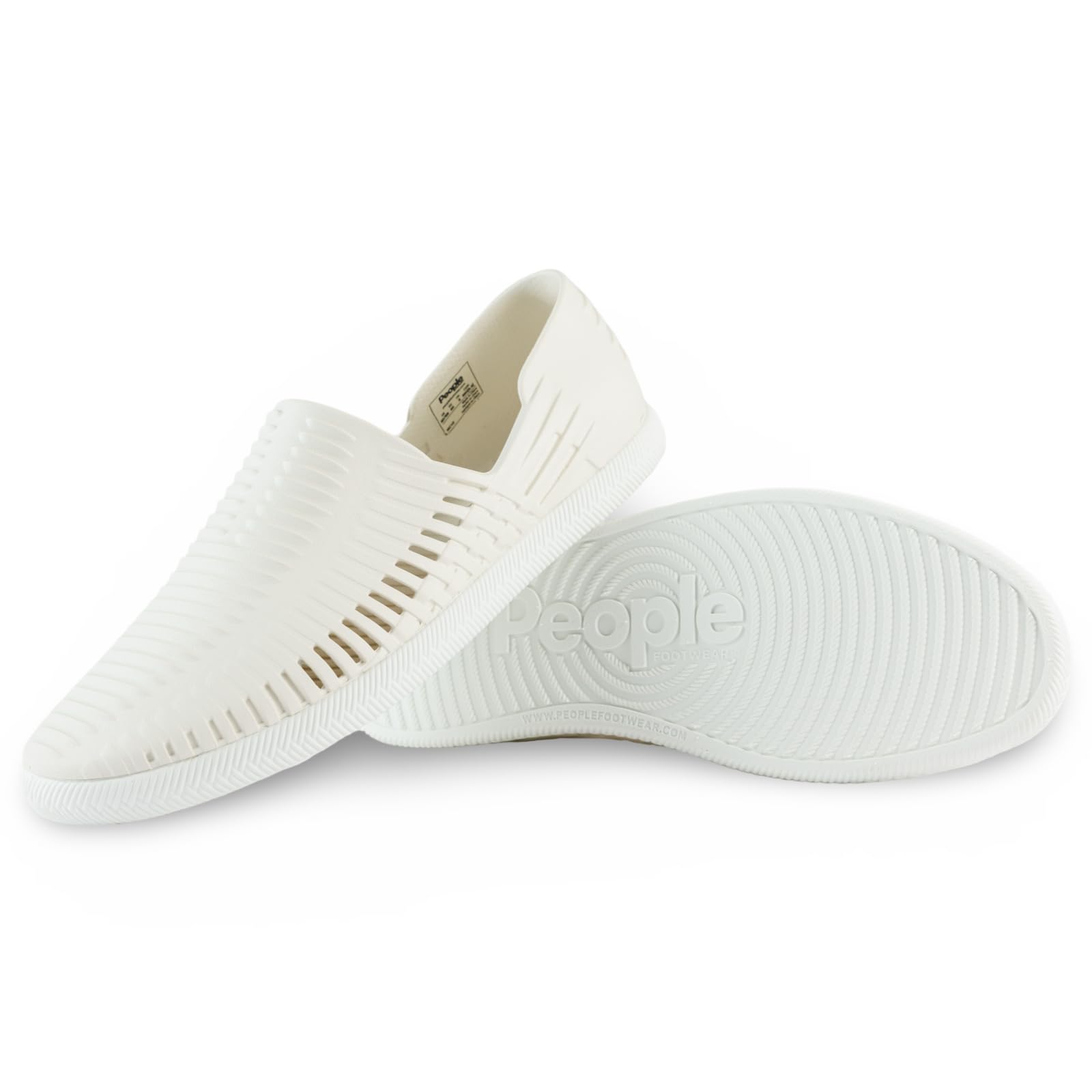People Footwear Rio, Water Shoes for Men and Women, Just Slip On for Comfort and Style, Lightweight, Waterproof & Anti-Slippery - Perfect for Outdoors, Picket White/Yeti White, 8 Women/6 Men