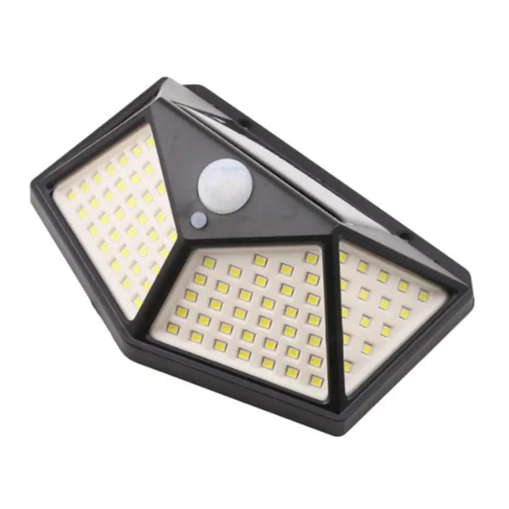 SET 6 PEZZI Lampade Luce Faretto Faro 100 LED Esterno Pannello Solare Energia Sensore Movimento Crepuscolare