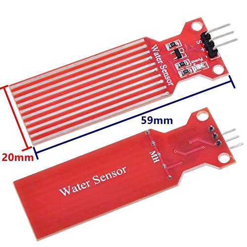 Fasizi 5 x Wasserstandssensor, Flüssigkeits- und Wassertropfen-Tiefenerkennungssensor für Arduino