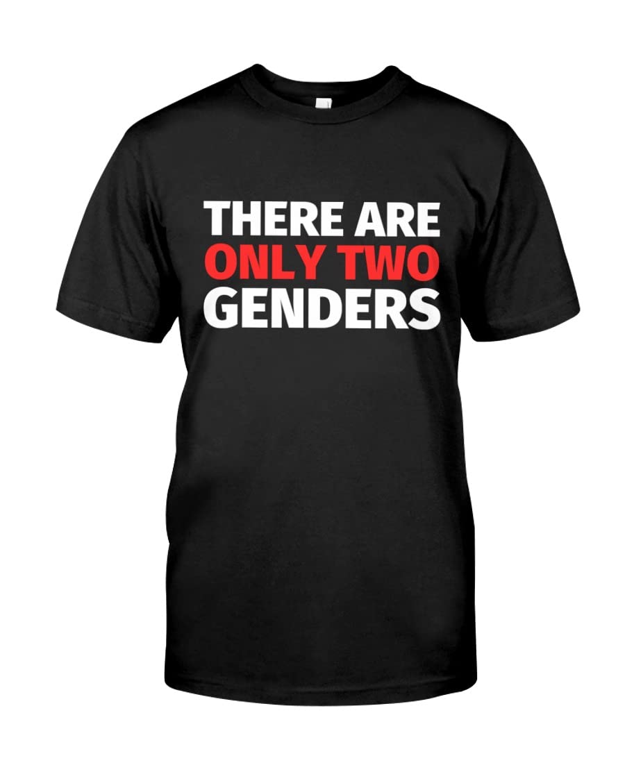There are Only Two Genders Shirt Male and Female T-Shirt Father's Mother's  Day Men There are Only Two Genders T-Shirts Hoodie | Amazon.com