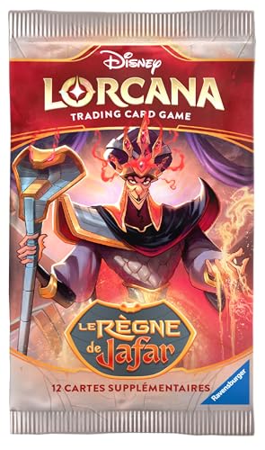 Ravensburger JCC Disney Lorcana : 1 Booster aléatoire Le Règne de Jafar (12 cartes) dès 8 ans