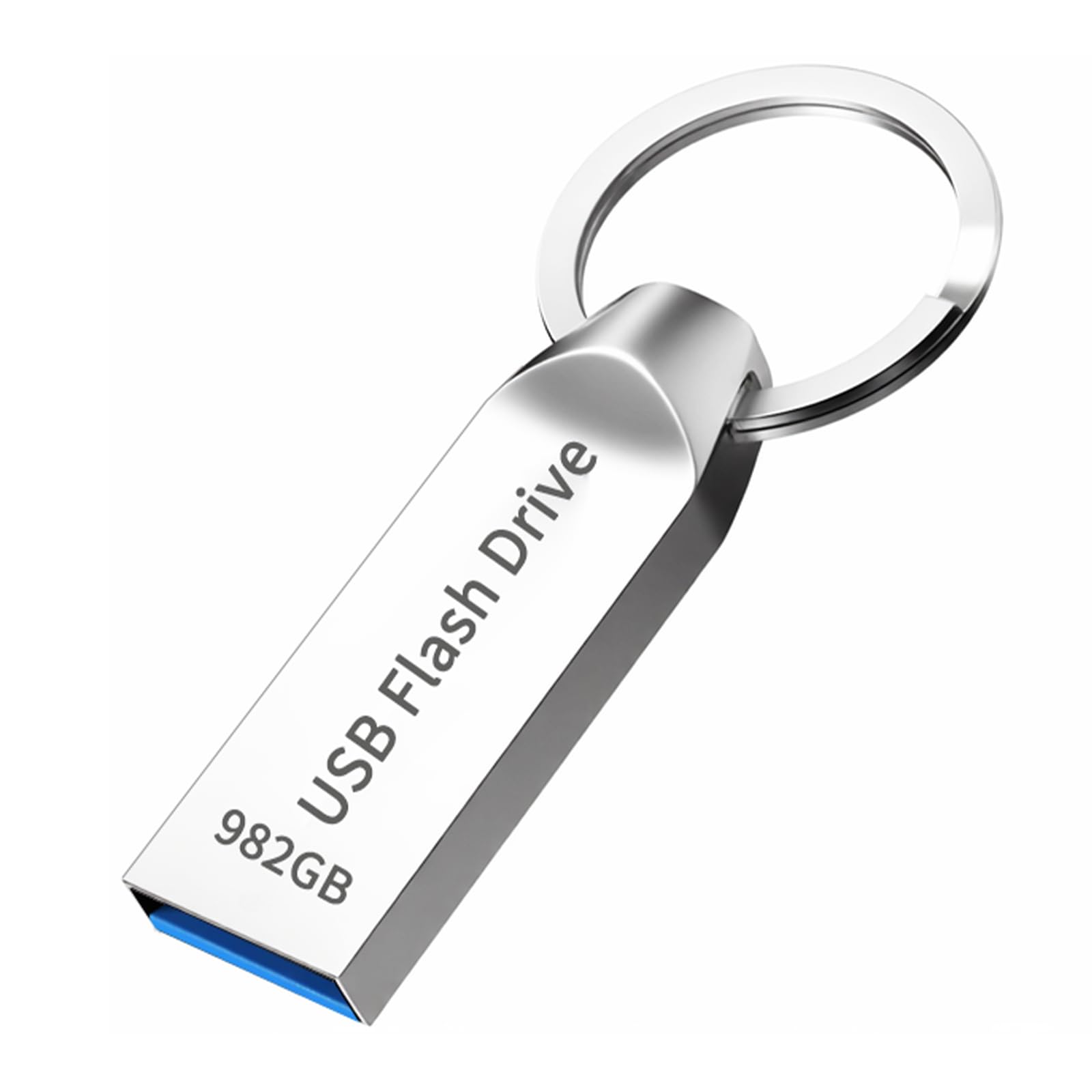 Poxfun USB Stick 982GB - USB Drive Hohe Geschwindigkeit Speicherstick Ultra USB-Flash-Laufwerk mit Schlüsselanhänger, Dauerhafter Datenspeicher für Laptops, Smart TVs und Drucker